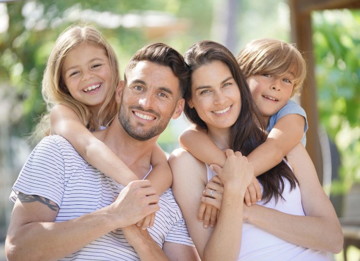 smiling family